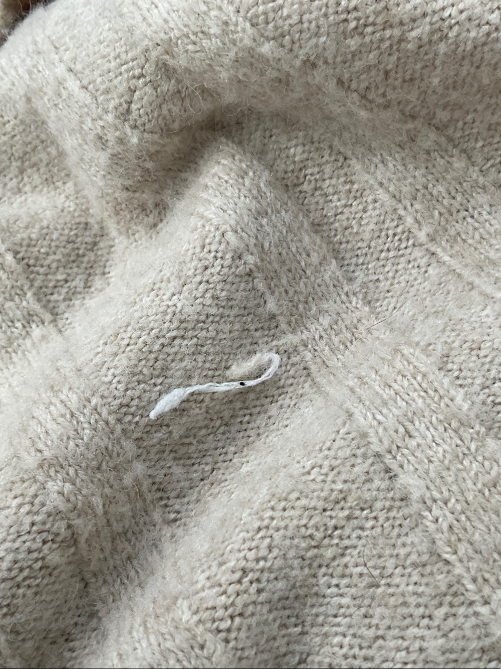 torrid Ivory Ribbed Long Button-Up Cardigan - Picture 7 of 7